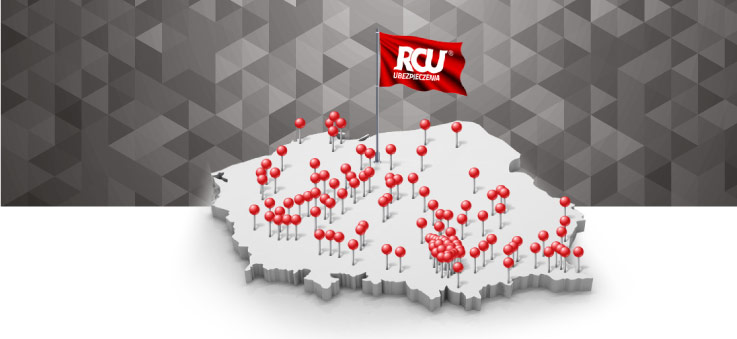 Oznakowany samochód RCU Ubezpieczenia